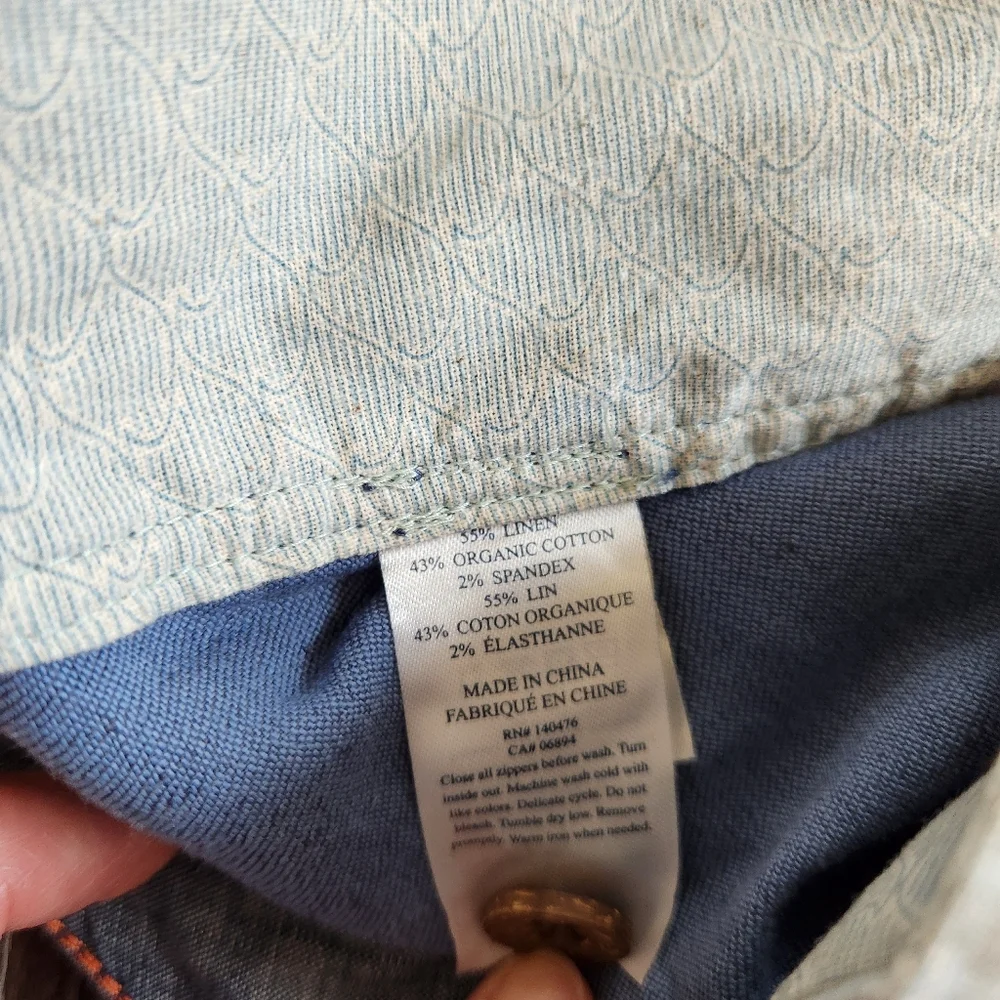 Faherty Mens Blue Tradewinds Linen Blend Shorts Size 42 NWT 7.5